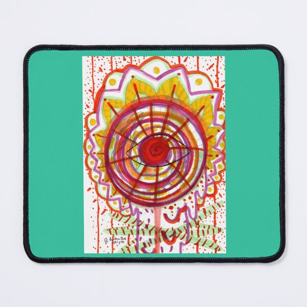 Item preview, Eye Visions - Trippy Psychedelic Neon Eye Flower Henna - UV Reactive designed and sold by RainbowDoveShop.