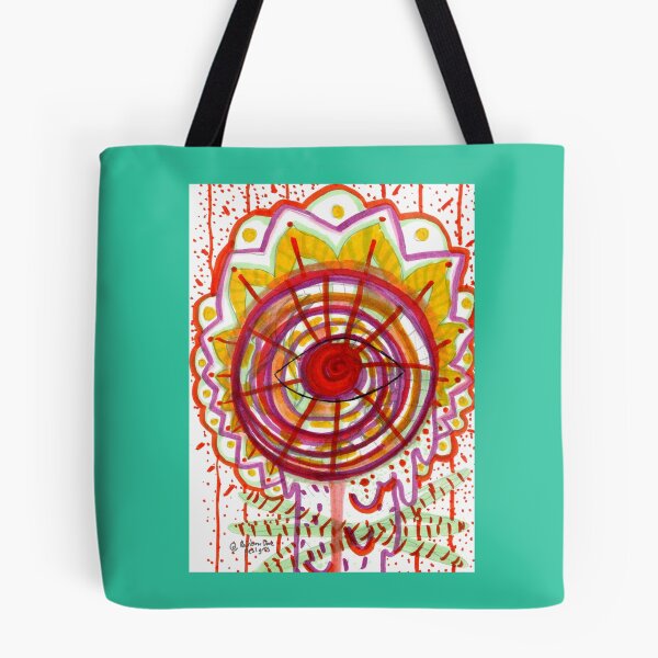 Item preview, Eye Visions - Trippy Psychedelic Neon Eye Flower Henna - UV Reactive designed and sold by RainbowDoveShop.