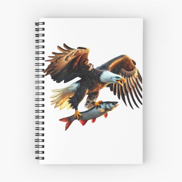 Item preview, Majestic Bald Eagle Catching Fish - Dramatic Action Scene designed and sold by uberjoe.
