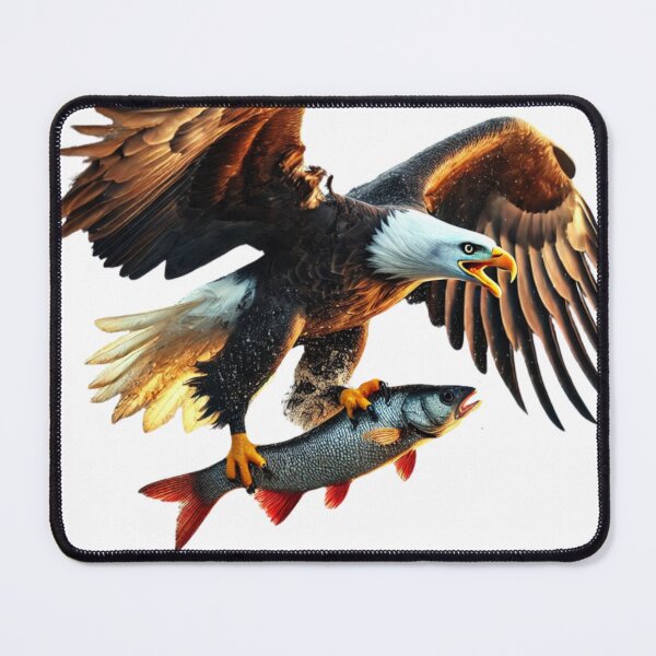 Item preview, Majestic Bald Eagle Catching Fish - Dramatic Action Scene designed and sold by uberjoe.