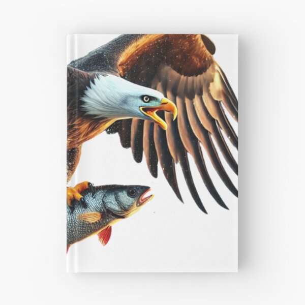 Item preview, Majestic Bald Eagle Catching Fish - Dramatic Action Scene designed and sold by uberjoe.