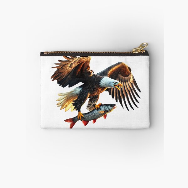 Item preview, Majestic Bald Eagle Catching Fish - Dramatic Action Scene designed and sold by uberjoe.