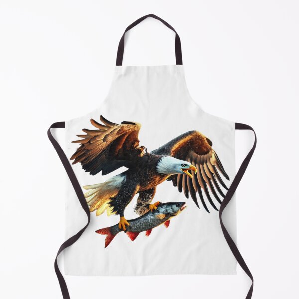 Item preview, Majestic Bald Eagle Catching Fish - Dramatic Action Scene designed and sold by uberjoe.