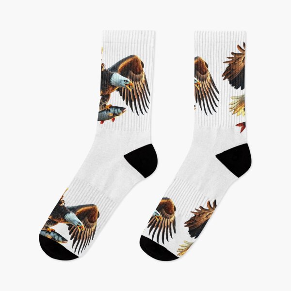 Item preview, Majestic Bald Eagle Catching Fish - Dramatic Action Scene designed and sold by uberjoe.