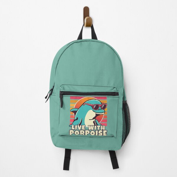 Item preview,  Live with a Porpoise Retro Humor Design designed and sold by Fun Funky Designs.