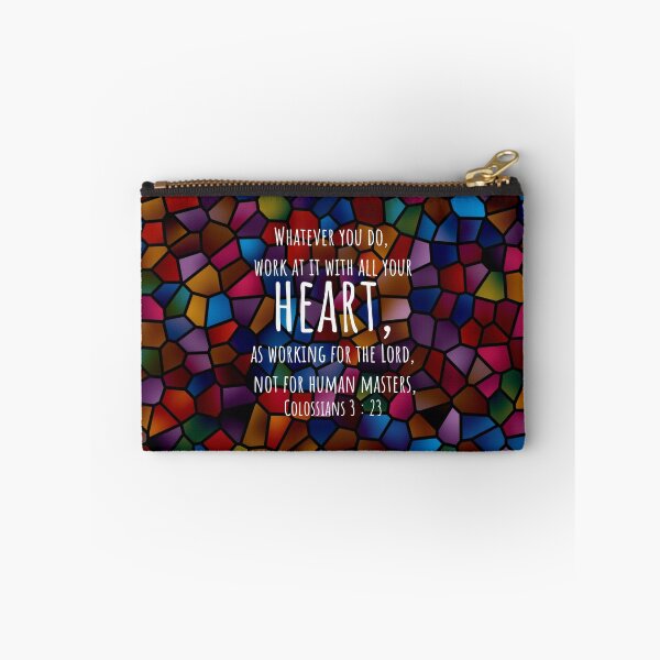 Item preview, Colossians 3 : 23 - Work with all your heart - Bible passage designed and sold by JF Designs.
