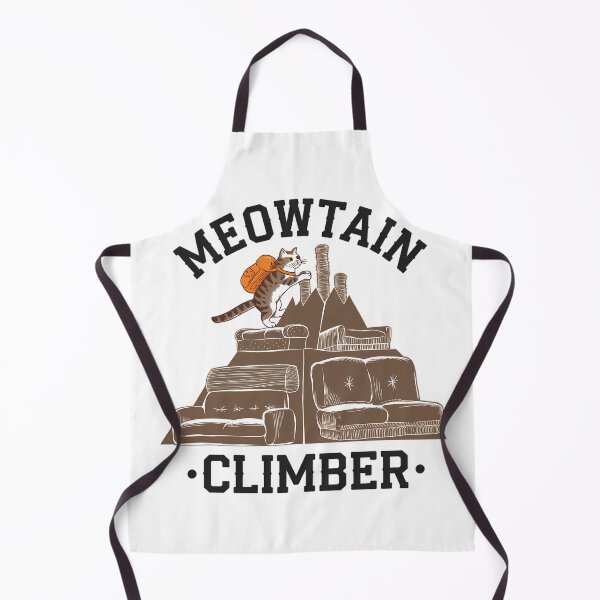 Item preview, Meowtain Climber - Funny Cat Scaling a Mountain designed and sold by PhobosDesign.