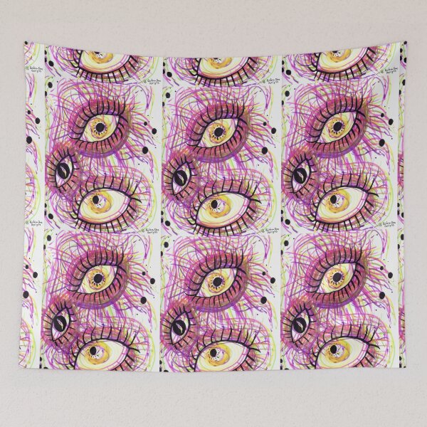 Item preview, Three Eyes of Truth - Trippy Psychedelic Surreal Neon Protective Eyes - UV Reactive designed and sold by RainbowDoveShop.