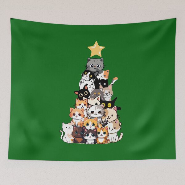 Item preview, Meowy Christmas Kitten Tree Cat designed and sold by BobHan.