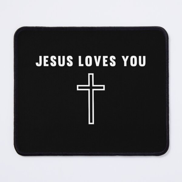 Item preview, Jesus Loves You Christian Cross Minimalist designed and sold by Tetete.