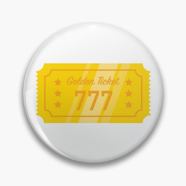 Aperçu de l'œuvre Ticket d'or porte-bonheur créée et vendue par TheBrokeGeek.