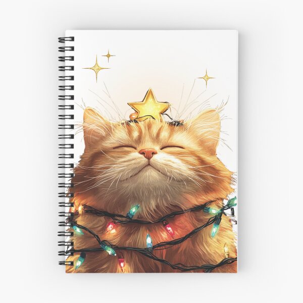 Aperçu de l'œuvre Joyeux Noël avec un chat – Laissez-le briller ! créée et vendue par Cat Babe.