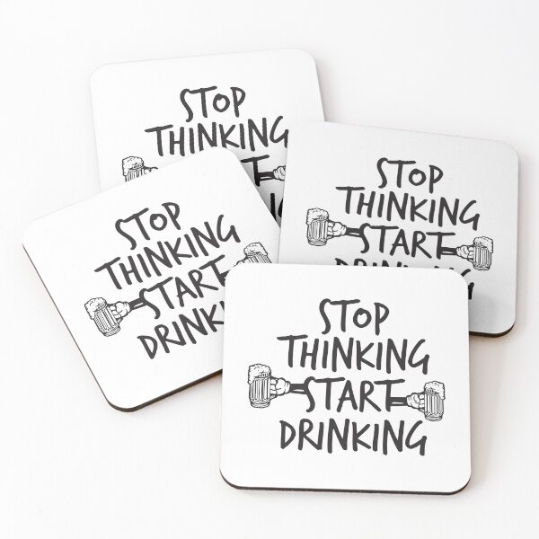 Item preview, Stop Thinking Start Drinking designed and sold by the-craft-shop.