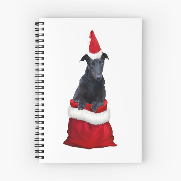Artikelvorschau, Windhund Weihnachtsmütze Frohe Weihnachten entworfen und verkauft von GreytGraphicals.