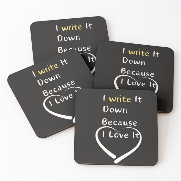 Item preview, I write it down because I love it designed and sold by Aariq.
