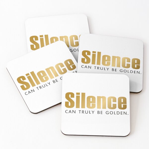 Item preview, Silence quote - on white designed and sold by Sekutawa.