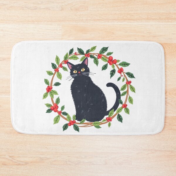 Item preview, Black Cat Christmas designed and sold by svarupa.