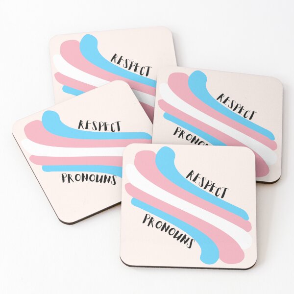 Item preview, Respect Pronouns (splash) designed and sold by IceyIsSelling.