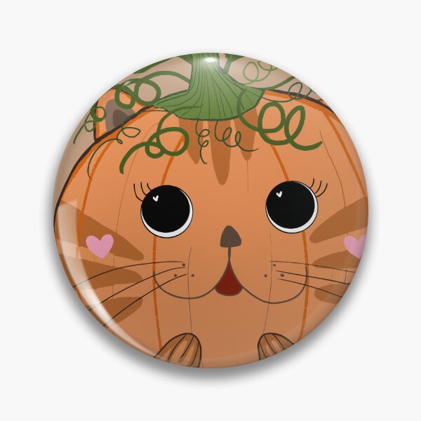 Item preview, Orange pumpkin cat designed and sold by MadebySan.