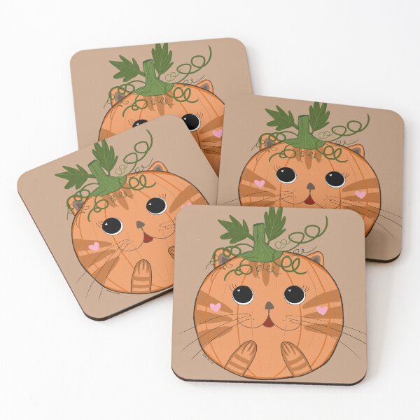 Item preview, Orange pumpkin cat designed and sold by MadebySan.