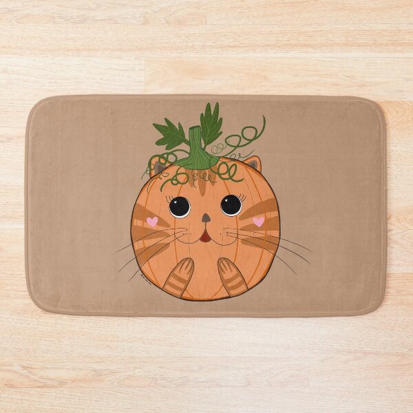 Item preview, Orange pumpkin cat designed and sold by MadebySan.