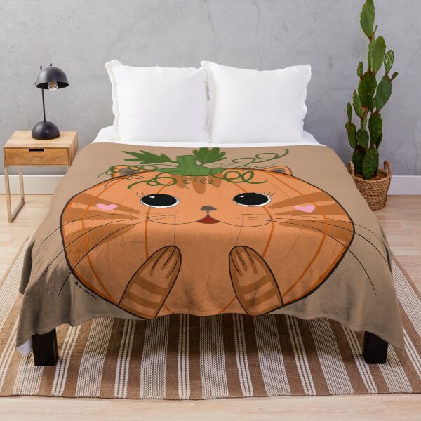 Item preview, Orange pumpkin cat designed and sold by MadebySan.