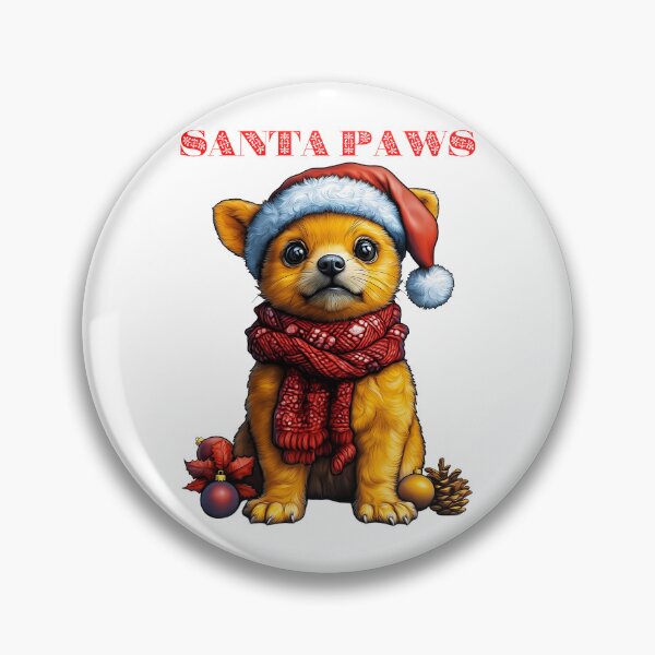Item preview, Santa Paws Dog, Festive Puppy Design, Cute Holiday Dog, Christmas Animal Illustration, Cozy Winter Pet designed and sold by BukkyStory.
