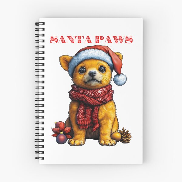 Item preview, Santa Paws Dog, Festive Puppy Design, Cute Holiday Dog, Christmas Animal Illustration, Cozy Winter Pet designed and sold by BukkyStory.