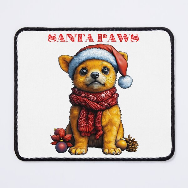 Item preview, Santa Paws Dog, Festive Puppy Design, Cute Holiday Dog, Christmas Animal Illustration, Cozy Winter Pet designed and sold by BukkyStory.