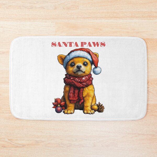 Item preview, Santa Paws Dog, Festive Puppy Design, Cute Holiday Dog, Christmas Animal Illustration, Cozy Winter Pet designed and sold by BukkyStory.