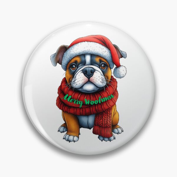 Item preview, Merry Woofmas Dog, Festive Bulldog Art, Cute Holiday Dog, Christmas Puppy Design, Cozy Winter Pet designed and sold by BukkyStory.