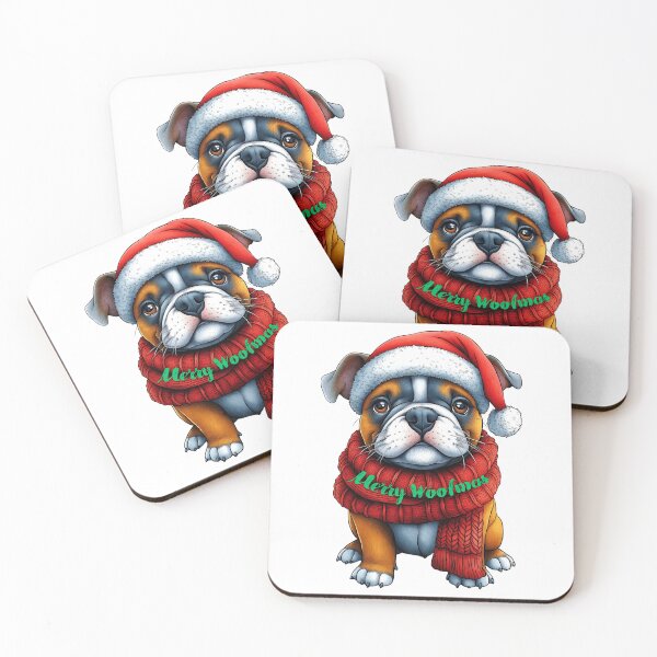 Item preview, Merry Woofmas Dog, Festive Bulldog Art, Cute Holiday Dog, Christmas Puppy Design, Cozy Winter Pet designed and sold by BukkyStory.