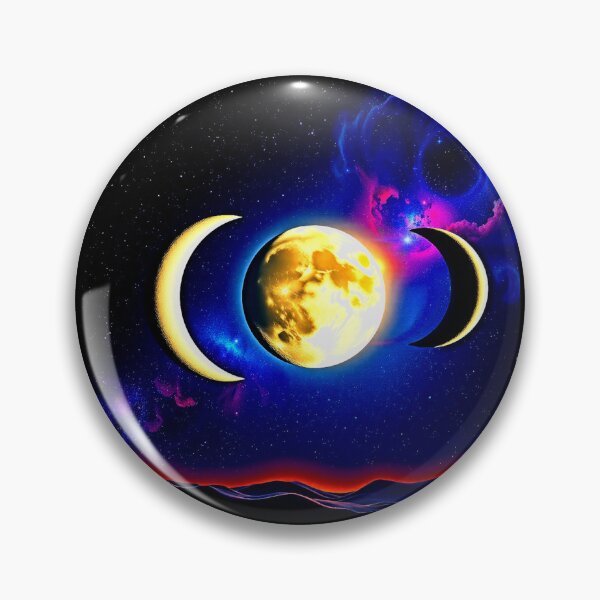 Item preview, Golden Triple Moon  designed and sold by Earth Nature Creations.