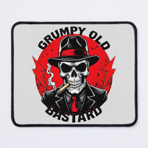 Item preview, Grumpy Old Bastard Mafia Skeleton designed and sold by AlphaTeez.