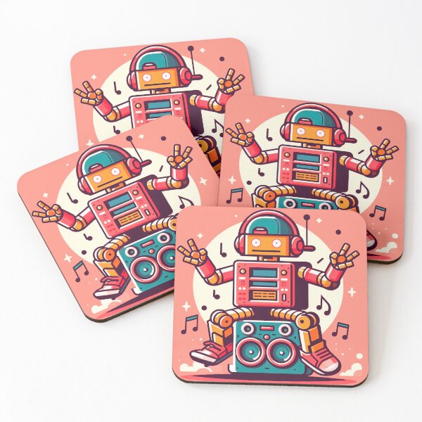Item preview, Pink Hip Hop Robot: Hip Hop Robot - Mechanical Beat designed and sold by Arte Cartoon From TagTeam Group.