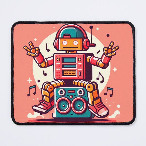 Item preview, Pink Hip Hop Robot: Hip Hop Robot - Mechanical Beat designed and sold by Arte Cartoon From TagTeam Group.