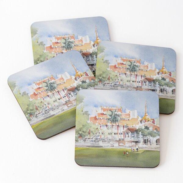 Item preview, ZhongShan Park, Burmese temple and Sun Yat Sen Nanyang Memorial Hall  designed and sold by Almondtree.