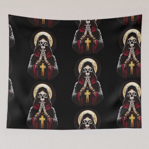Item preview, Gothic Death in Prayer - Dark Fantasy Art designed and sold by luuuMerch.