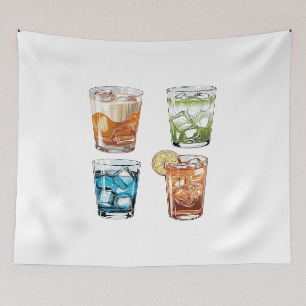 Item preview, Iced Tea and Refreshing Drinks Sticker Pack – Watercolor Art designed and sold by Verycutethings.