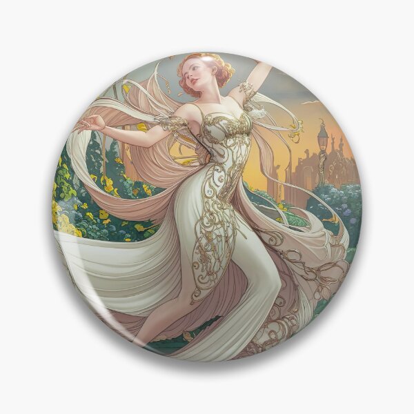 Item preview, Dance Painting Inspired By Alphonse Mucha Style designed and sold by Tamas Das.