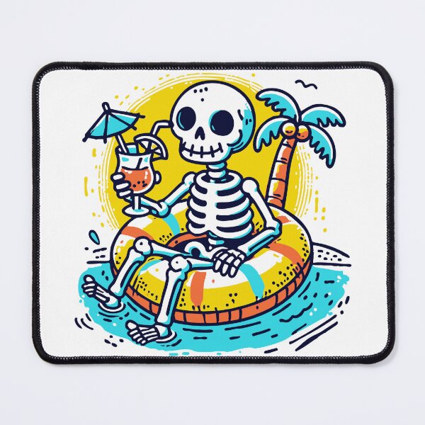 Item preview, Skeleton with Swim Ring – Funny Summer Design designed and sold by Ingo Menhard.