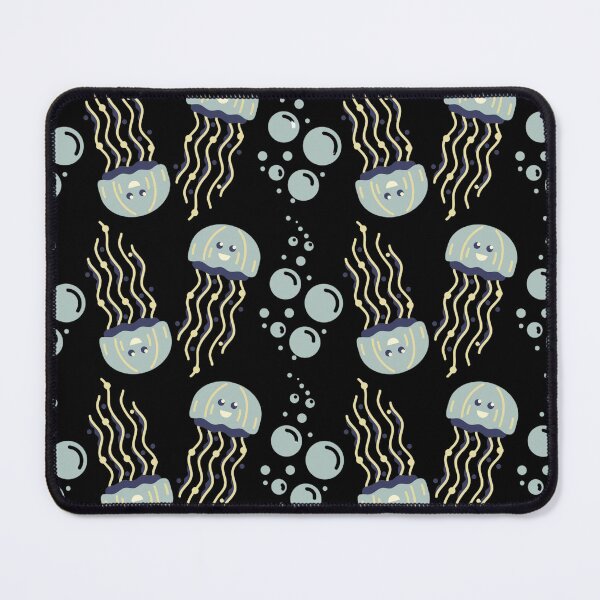 Artikelvorschau, Quallen unter Wasser mit Blasendesign | Unterwasser-Designkunst und Grafikdesign entworfen und verkauft von DecorFolks.