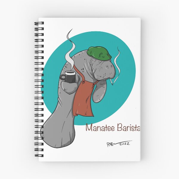 Item preview, Manatee Barista designed and sold by Elsmore.