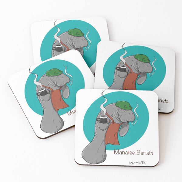 Item preview, Manatee Barista designed and sold by Elsmore.