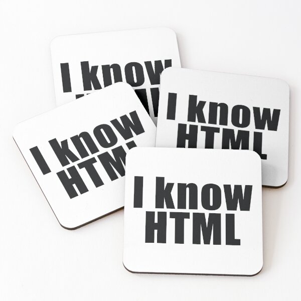 Item preview, I Know HTML designed and sold by the-craft-shop.