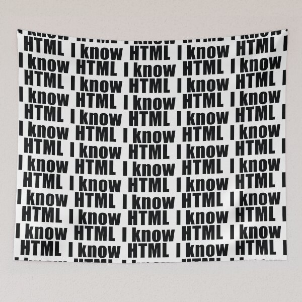 Item preview, I Know HTML designed and sold by the-craft-shop.