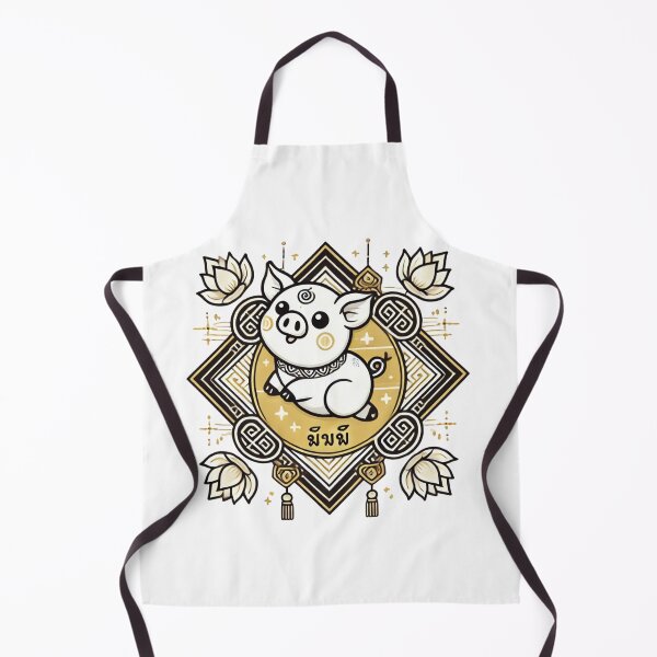Item preview, Bouncy Pig in Thai Elegance" designed and sold by AonTH9.