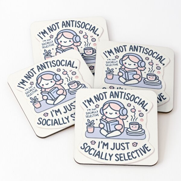 Item preview, Socially Selective Not Antisocial designed and sold by cherryfoxy24.