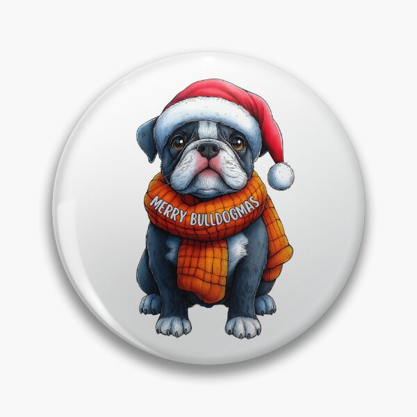 Item preview, Merry Bulldogmas Dog, Festive Bulldog Art, Cute Holiday Bulldog, Christmas Puppy Design, Cozy Winter Dog designed and sold by BukkyStory.