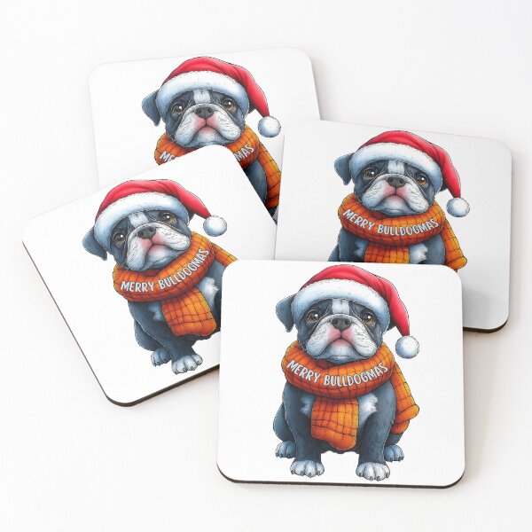 Item preview, Merry Bulldogmas Dog, Festive Bulldog Art, Cute Holiday Bulldog, Christmas Puppy Design, Cozy Winter Dog designed and sold by BukkyStory.